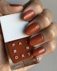 November Nails Fall, Prettiest Colors, Orange Nail, November Nails, Autumn Orange, Nails 2021, Thanksgiving Nails, Nails 2020, Fall Nail Colors