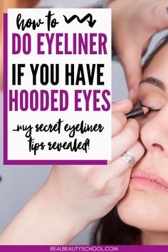 How To Apply Eyeshadow For Hooded Eyes Tutorials, Eyeshadow Guide For Hooded Eyes, Partial Hooded Eyes Eyeliner, Hooded Eye Makeup Guide, How To Do Makeup For Hooded Eyes, Permanent Eyeliner Hooded Eyes, Eye Makeup Hooded Eyes Older Women, Eyeshadow For Partially Hooded Eyes, Eyeliner Hacks For Beginners Hooded Eyes