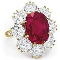 4.75 Ct Red Sapphire With Diamonds Wedding Ring White Gold 14K Gemstone Ring Elizabeth Taylor Jewelry, Bijoux Art Deco, Ruby And Diamond Ring, Red Sapphire, White Gold Wedding Rings, Ruby Jewelry, Fabulous Jewelry, Elizabeth Taylor, Van Cleef Arpels