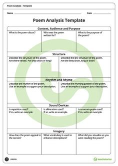 the poem and its meaning in this worksheet are very easy to use, but it