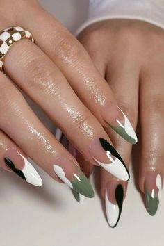 #nail design #nail inspo #elegant nails #nails #prom nails #trendy nails #minimalist nails #cool nail inspo #nude nail designs #september nail ideas #fall nail design #coffin nails #grad nails #autumn toe nails #autumn nails #nail ideas #acrylic nails #end of summer nails #beachy nails #ongles autumn #september nails #fall transition nail colors #autumn acrylic nails #simple autumn nails #holiday nails #back to school nails #beach nails #literally me #fall nails #halloween nails #herbst nägel Green Nail Art, Green Nail Designs, Spring Nail Designs, Green Nail, Nail Design Inspiration, Work Nails, Almond Acrylic Nails, Round Nails, Spring Nail