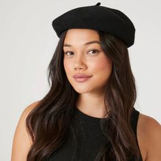 Nwt Forever 21 Women's Black Wool Blend Beret 73% Wool 27% Nylon So Cute For Fall/Winter Wardrobes Denim Dress Winter, Felt Beret, Wool Berets, Fall Winter Wardrobe, Leggings Sale, Petite Tops, Black Felt, Shein Style, Petite Dresses