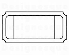 a black and white drawing of an empty tray