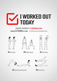 an exercise poster showing how to do exercises