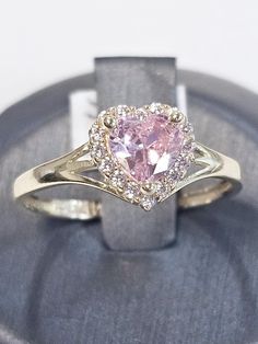 14k Cz Ring NOT REAL DIAMONDS  Size 8 1/2 Wedding Ring Pink, Cz Ring, Diamond Sizes, Pink Wedding, Real Diamonds, Rings Statement, Favorite Jewelry, Halloween Shopping, Statement Rings