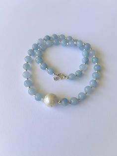 Aquamarine Gemstone Choker Necklace and Earrings 925 Sterling - Etsy Gemstone Choker Necklace, Baroque Pearl Pendant, Gemstone Choker, Bracelet Craft Diy, Beaded Jewelry Designs, Handmade Jewelry Diy, Aquamarine Gemstone, Bracelet Crafts, Choker Necklaces