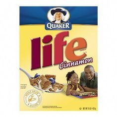 a packet of life cinnamon cereal