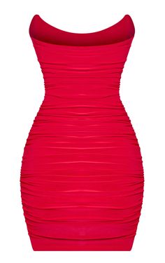 *PRE-ORDER* VALENTINES DAY COLLECTION ❤️ Evening Mini Dress With Ruched Detail And Straight Neckline, Strapless Bodycon Dress With Ruched Back For Date Night, Elegant Ruched Strapless Bodycon Dress, Ruched Strapless Mini Dress For Evening, Fitted Ruched Mini Bodycon Dress, Flirty Bodycon Mini Dress With Ruched Bodice, Mini Bodycon Dress With Ruched Bodice, Elegant Ruched Strapless Mini Dress, Fitted Bodycon Dress With Ruched Back And Square Neck