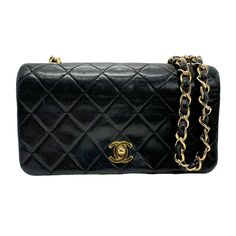 Chanel Matelasse Leather Crossbody Shoulder Bag Black Height: 11cm X Width: 19cm X Depth: 6cm Shoulder: 110cm Chanel Shoulder Bag, Chanel Model, Celine Bags, Chanel Wallet, Vuitton Bag, Black Hardware, Vintage Chanel, Metal Color, Debit Card