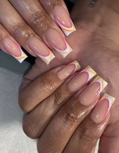 Short Square Nails Design Ideas, Ombre Acrylic Nails