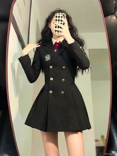 Aesthetic Uniform Outfit, Formal Kpop Outfits, Korean Girl Uniform, Korean Formal Outfit, Formal School Uniform, Fancy Uniform, Cute Formal Outfits, Idol Costume, Korean Ulzzang Fashion