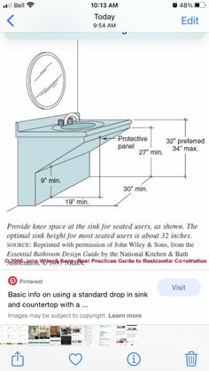 an iphone screen showing the instructions for how to install a sink and faucet