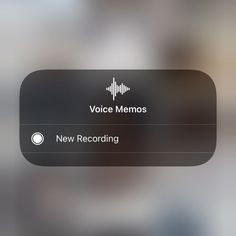 the voice memos screen on an iphone