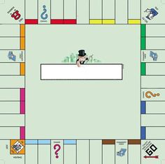 an image of a board game with the player in top hat and glasses on it