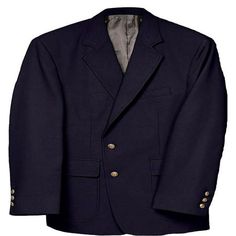 Men's Classic Two Button Single Breasted Blazer, Style 3500 Size: 46.  Color: Blue.  Gender: male.  Age Group: adult. Big And Tall Suits, Formal Blazer, Shiny Jacket, Single Breasted Blazer, Mens Suit Jacket, Mens Sport Coat, Blazer Style, Big Clothes, Mens Formal