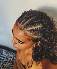 Curly Braided Hairstyles, Curly Hair Braids, Mixed Curly Hair, Haircuts For Women Over 50, Gorgeous Hairstyles, Quick Natural Hair Styles, Hairstyles And Haircuts, Cute Curly Hairstyles, Hoco Hairstyles