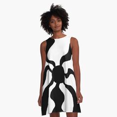 Retrouvez mes designs sur un tas de super produits ! Faites un tour sur ma boutique Redbubble #RBandME : https://www.redbubble.com/fr/i/robe/Sixties-2-par-Marcel1966/39852395.V4WQ8?asc=u Black A-line Dress For Summer, Fitted A-line Sleeveless Summer Dress, Fitted A-line Sleeveless Dress For Summer, Black A-line Summer Dress, Fashion Website, Interior Design Styles, Les Oeuvres, Boutique, Fashion Design