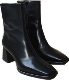 Vagabond Hedda, Mid High Boots, Retro Aesthetic, Boots Black, Easy Wear, High Boots, Black Boots, Block Heels, Heel Height