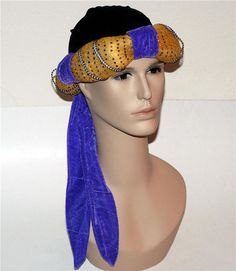 ALADDIN Genie Arabian Nights TURBAN Hat HEADGEAR COSTUME Accessory S/M New #Loftus #ArabianNights: Biblical Clothing, Aladdin Jr, Biblical Costumes, Arabian Nights Theme, Aladdin Birthday Party