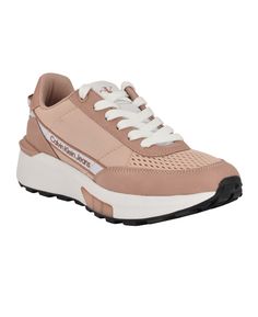 in stock Calvin Klein Sneakers, Calvin Klein Woman, Casual Lace, Pink White, Light Pink, Calvin Klein, Almond, In Store, Pick Up