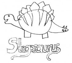 a drawing of a dinosaur with the word sappmus on it