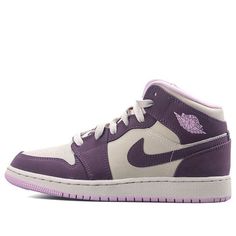 (GS) Air Jordan 1 Retro Mid 'Pro Purple' 555112-500 Big Kids Basketball Shoes  -  KICKS CREW Air Jordan 1 Retro Mid, Jordan 1 Retro Mid, Air Jordan 1 Mid Gs, Vapour Max Nike, Nike Air Jordan 1 Mid, Kids Basketball, Mid Top, Air Jordan 1 Mid, Air Jordan 1 Retro