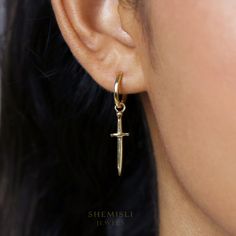 Dagger Earrings, Save Trees, Silver Gift Box, Dangle Hoop Earrings, Tragus Earrings, Hoop Earrings Gold, Engraved Bracelet, Black Jewelry, Engraved Necklace