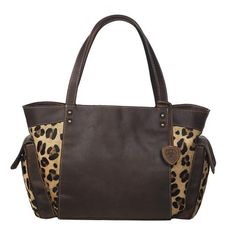 M&F WESTERN Purse Ariat Women's Bristol Leopard Print Handbag A770001202 Leopard Print Handbags, Brown Leopard, Calf Hair, Satchel Handbags, Brown Fashion, Classic Leather, Leather Satchel, Bristol, Multi Colored