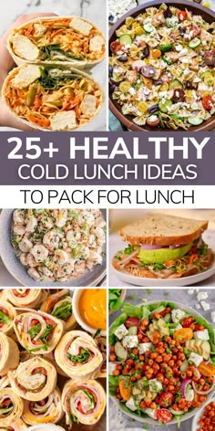 25 healthy cold lunch ideas to pack for lunch