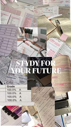 a collage of photos with the words study for your future