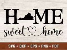 home sweet home svg dxf eps png cut file