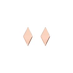 Tiny Rhombus Stud Earrings 9K 14K 18K Gold Earrings White | Etsy Modern Rose Gold Earrings With Single Diamond, Modern Diamond-shaped Earrings For Formal Events, 14k Gold Diamond-shaped Earrings, Modern Diamond-shaped Earrings For Formal Occasions, Tiny Rose Gold 14k Earrings, 14k Gold Diamond Cut Diamond-shaped Earrings, Tiny Rose Earring, Minimalist Gold Triangle Earrings, Geometric Stud Earrings