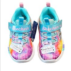 Sketchers Rainbow Sneakers Nwb Style: Dreamy Lites - Sunny Groove Color: Turquoise/Multi (Rainbow Colors) Machine Washable Velcro Closure Size: 5 Cute Multicolor Low-top Sneakers, Playful Low-top Rainbow Sneakers, Multicolor Non-slip Sneakers For Playtime, Playful Rainbow Low-top Sneakers, Cute Multicolor Non-slip Sneakers, Cute Multicolor Round Toe Sneakers, Fun Multicolor Non-slip Sneakers, Multicolor Low-top Sneakers For Playtime, Multicolor Sneakers For School