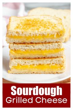 Stacked grilled cheese sandwiches. Sourdough Grilled Cheese, Homemade Sandwich, Easy Main Dishes, Vintage Dinner, Fav Food, Simple Sandwiches, Cheesy Recipes, Delicious Sandwiches, Cheese Sandwich