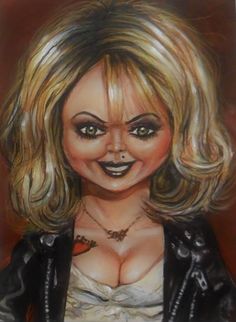 Bride Of Chucky Doll, Bride Of Chucky Tiffany, Tiffany Bride Of Chucky, Chucky Tiffany, Tiffany Bride, Chucky Doll, Bride Of Chucky, Colour Pencil, Muse Art