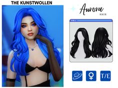 The Kunstwollen on Tumblr The Kunstwollen, Feminine Hair, Aurora Hair, Four One Direction, 4 Hairstyles, Sims 4 Traits, Sims 4 Anime