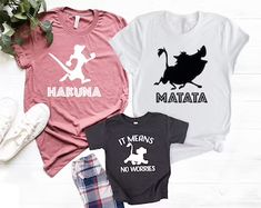 Vacation Shirts Family, Hakuna Matata Shirt, Animal Kingdom Shirt, Disney Anniversary, Disney Apparel, Lion King Shirt, Matching Family T Shirts, Animal Lion