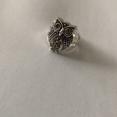 Bnwot - Fashionable And Charming Owl Ring With Marcasite In A Sterling Setting. The Workmanship Is Awesome. A Striking Ring That Would Delight And Capture Any Owl Lover Or Collector. Size 7. Please See All Photos For Full Description Before Purchase. Questions, Please Ask. #Es9 Pumpkin Ring, Tiffany Co Rings, Cats Eye Ring, Coil Ring, Owl Ring, Turquoise Gold Ring, Rutilated Quartz Ring, Stamped Rings, Stretch Ring