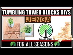 there is a sign that says jumbo tower blocks diy's for all seasons