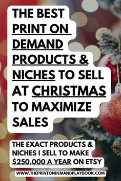 the best print on demand products & niches to sell at christmas to minimize sales