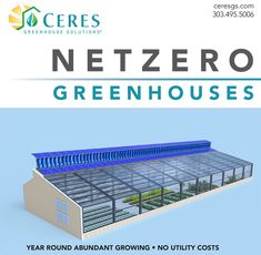 a brochure with an image of a greenhouse