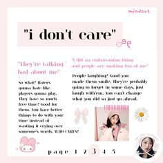 creds to @ndicexla How To Live Life To The Fullest, Wonyoungism Confidence, Wonyoung Mindset, Wonyoungism Tips, New Mindset, The Glow Up, Self Care Bullet Journal, Get My Life Together, Self Confidence Tips