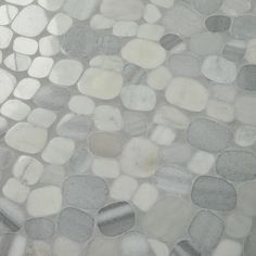 Daltile Stone Decor Shadow 12 in. x 12 in. x 10 mm Marble Pebble Mosaic Floor and Wall Tile (0.95 sq. ft./ piece) - Super Arbor Stone Showers, Honed Marble Floor, Pebble Mosaic Tile, Marble Mosaic Floor, Stone Mosaic Wall, Wall Applications, Pebble Floor, Wall Mosaic, Marble Wall Tiles