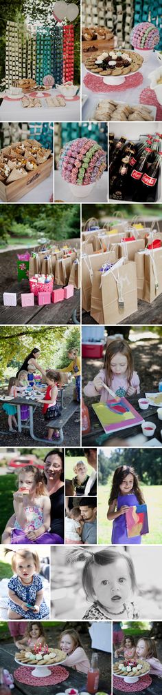 a collage of photos showing different types of cakes and cupcakes on display