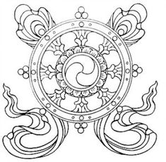 an ornamental design with swirls and circles on white background royalty illustration for coloring book pages,