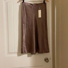 This Slip Midi-Skirt From Vince Is Crafted Of Luxe Satin With An Elasticized Waist. 100% Acetate Hand Wash Color Wild Sand (246 Color Code) Surprise Gift: The Skirt Comes With A Christian Dior Liquid Lipstick, Shade 446 (Opened, Tested, Didn't Fit, Good To Go). Dior Liquid Lipstick, Satin Slip, Women Skirts Midi, Surprise Gifts, Christian Dior, Midi Skirt, Color Coding, Womens Skirt, Satin