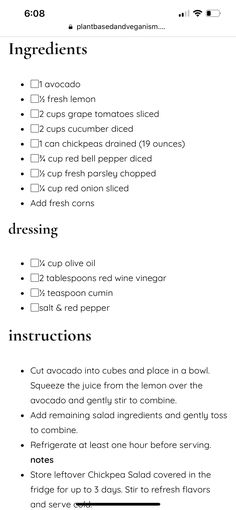 the ingredients for this recipe are shown in black and white, with text on it