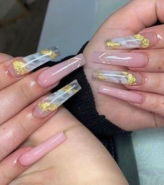 Baddie Y2k Nails, Y2k Nails Aesthetic, Gold Acrylic Nails, Finger Art, Nails Aesthetic, Y2k Nails