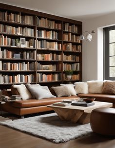 a living room filled with lots of books