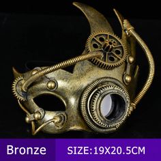 Product Description: Color: silver, bronze Material: ABS plastic, leather, PP Package includes: 1 x costume mask X Costume, Mask Ball, Halloween Party Props, Suede Cardigan, Bronze Material, Half Face Mask, Face Makeup Brush, Leather Mask, Half Face